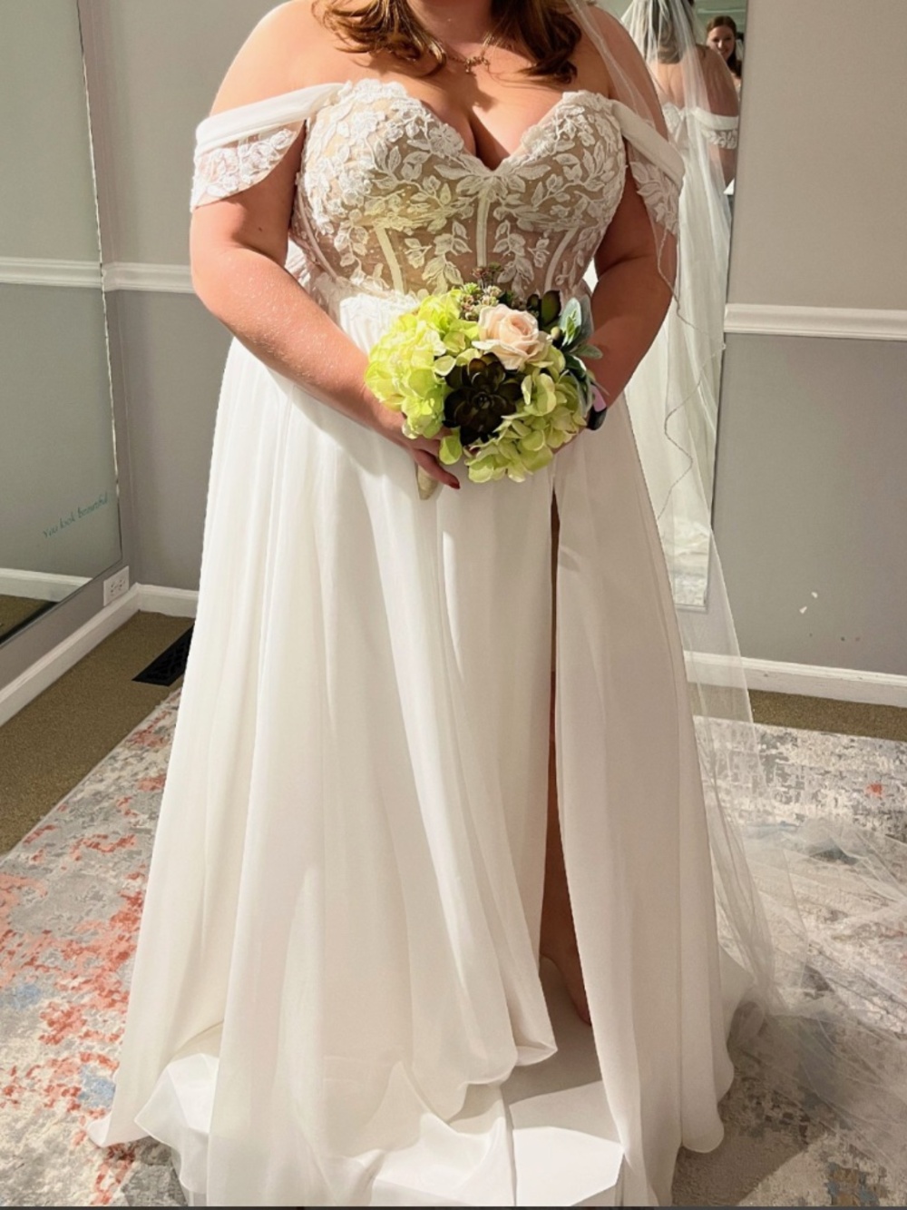 Never-Worn Paloma Blanca P5036 Wedding Dress